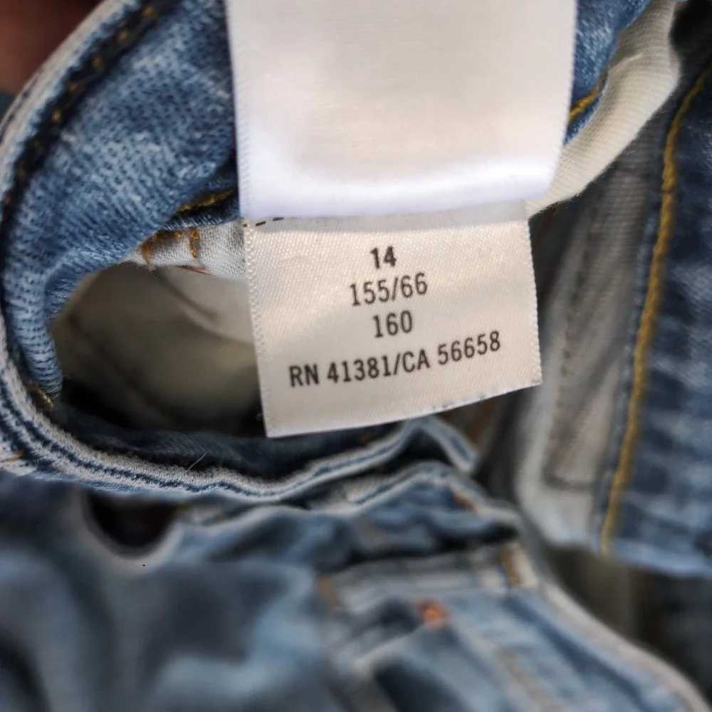 Polo Ralph Lauren Authentic Dungaree Jeans Boys 14 Straight Leg Blue Denim Pants